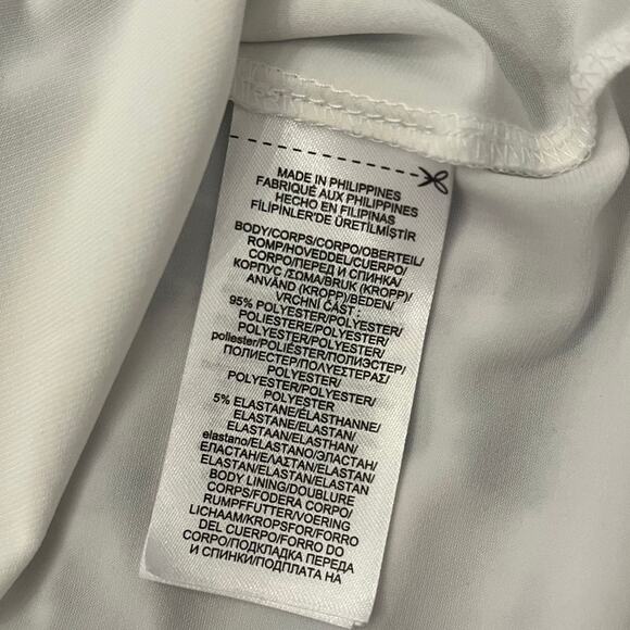 Lauren Ralph Lauren Cocktail Dress Size 16 ALine Blue Floral Stretch Event Party - Picture 9 of 13